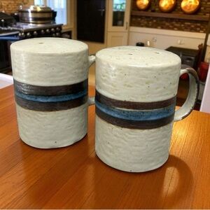 Vintage 1970s Otagiri Horizon Stoneware HP Salt and Pepper Shakers